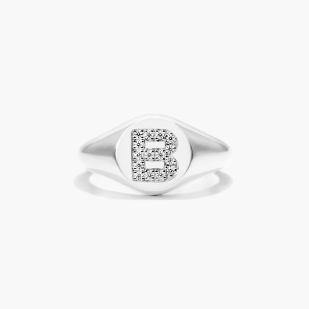 Diamond Initial Ring (A–Z)