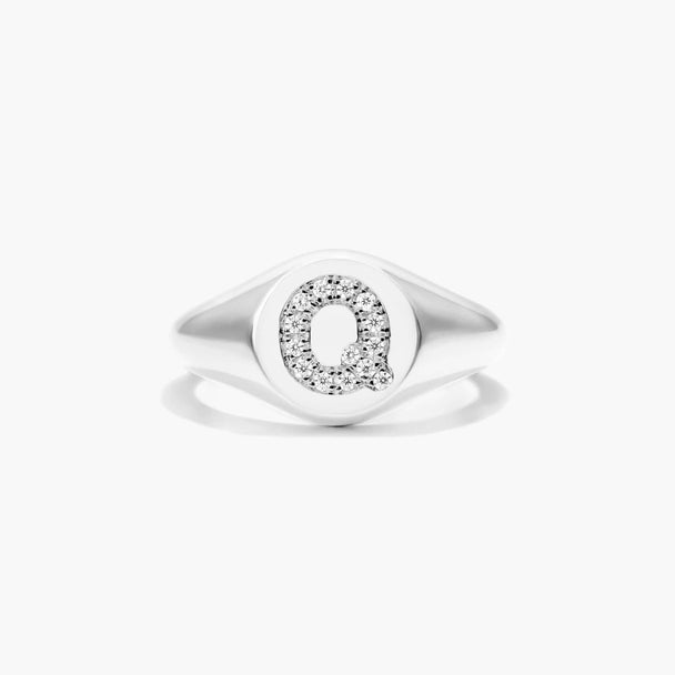 Diamond Initial Ring (A–Z)