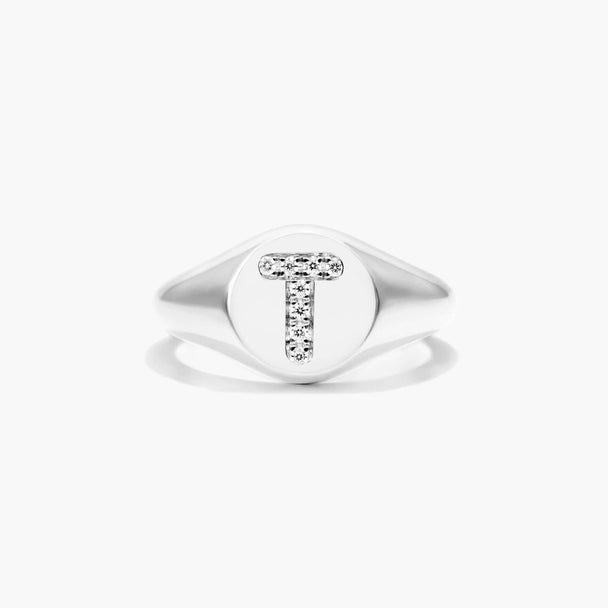 Diamond Initial Ring (A–Z)