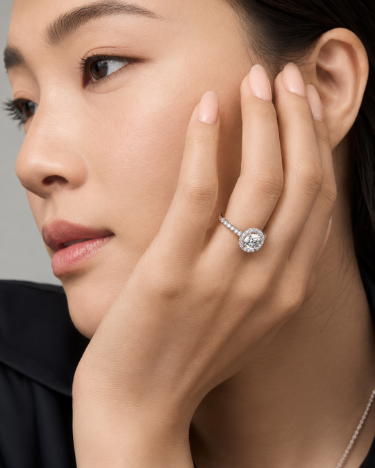 Halo Pave Band | Ring Setting Only