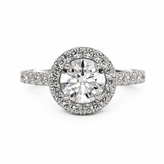 Halo Pave Band | Ring Setting Only