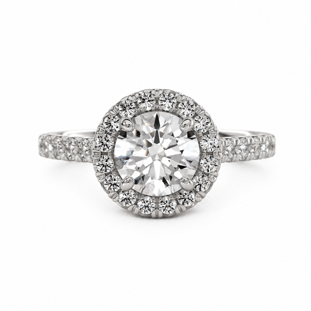 Halo Pave Band | Ring Setting Only