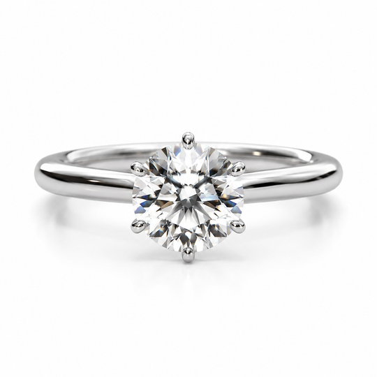 Solitaire 6 Prong Classic | Ring Setting Only