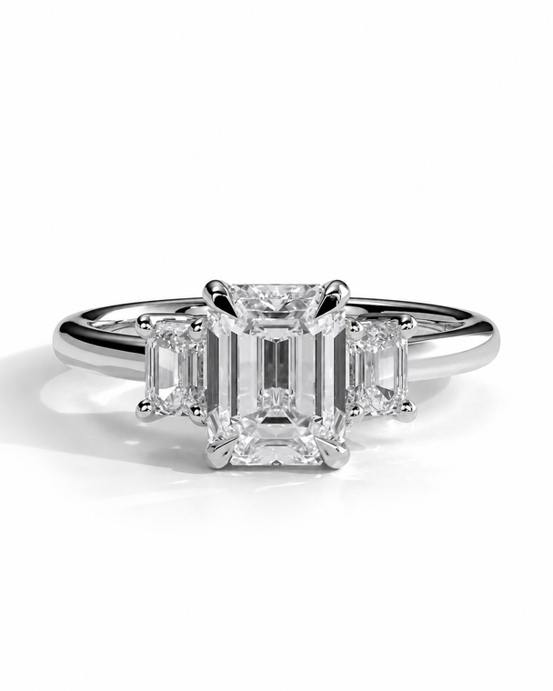 2ct IGI Emerald Set Design
