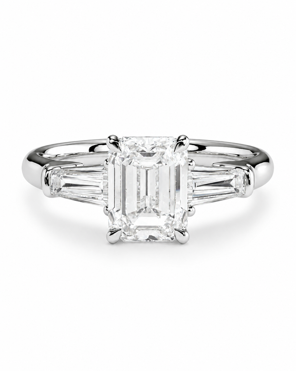 2ct IGI Emerald Set Design